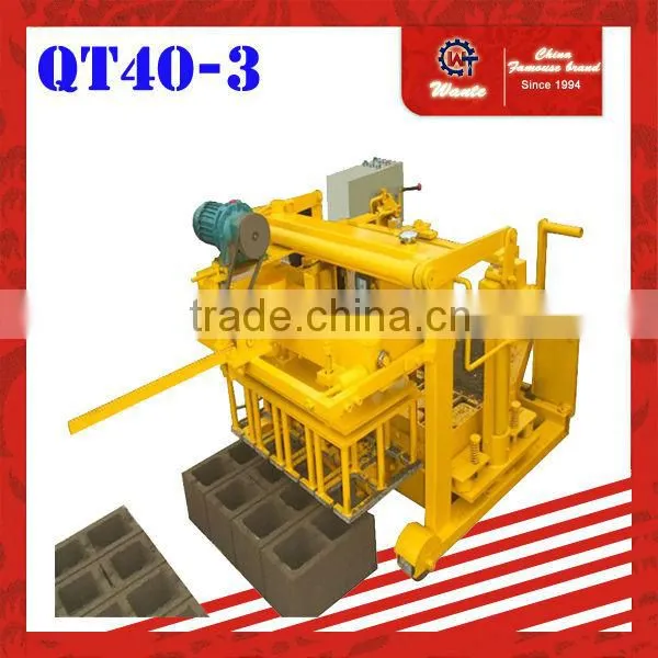 QT40-3 moving design layout for hollow block