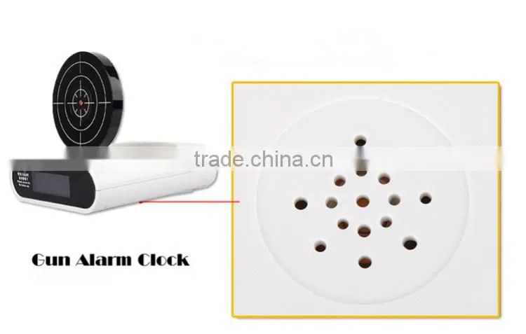 Shooting Target Laser Power-saving Gun Alarm Clock