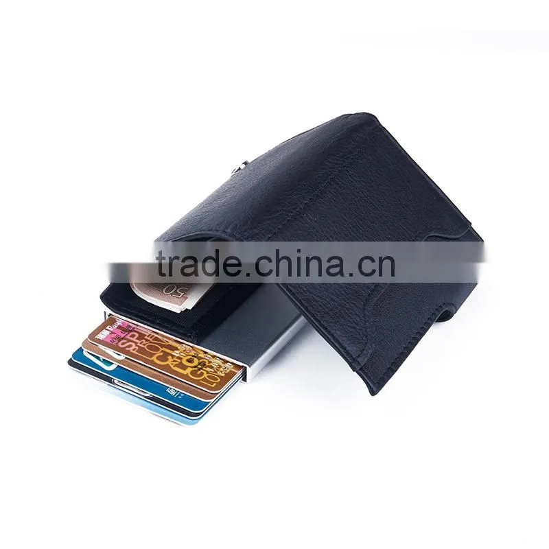 001 handcraft cardholder men slim credit card holder Dark Brown