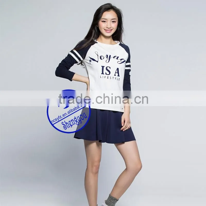 2015 China supplier custom fashion printed t shirt for women