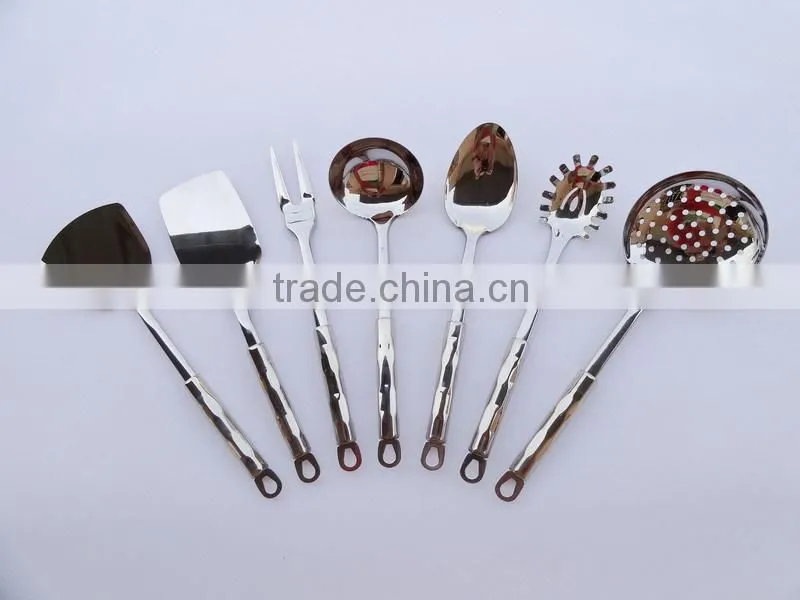 7 Piece Stainless Steel Cooking & Serving Utensil Set