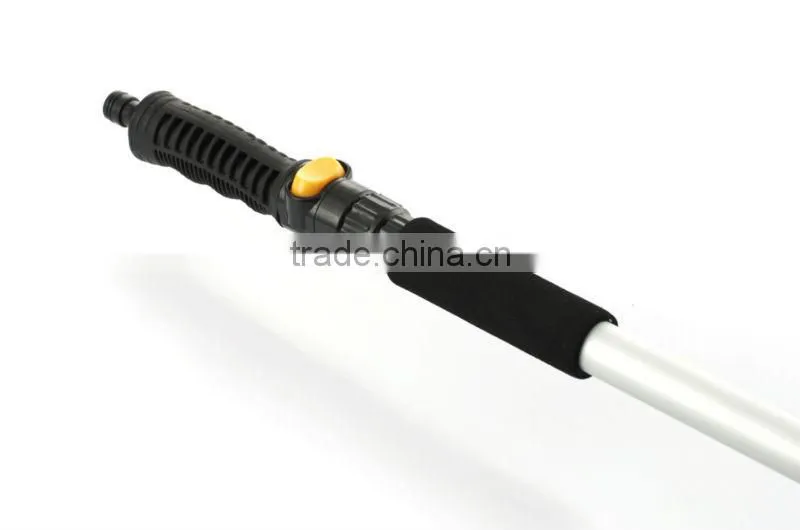 car brush with telescopic handle water flow through PVC soft bristles