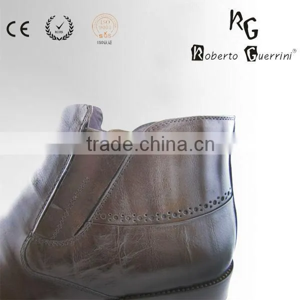 Genuine Leather High End Ankle boots Man Leather Shoe