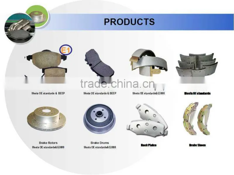 Auto parts brake syetem brake shoe