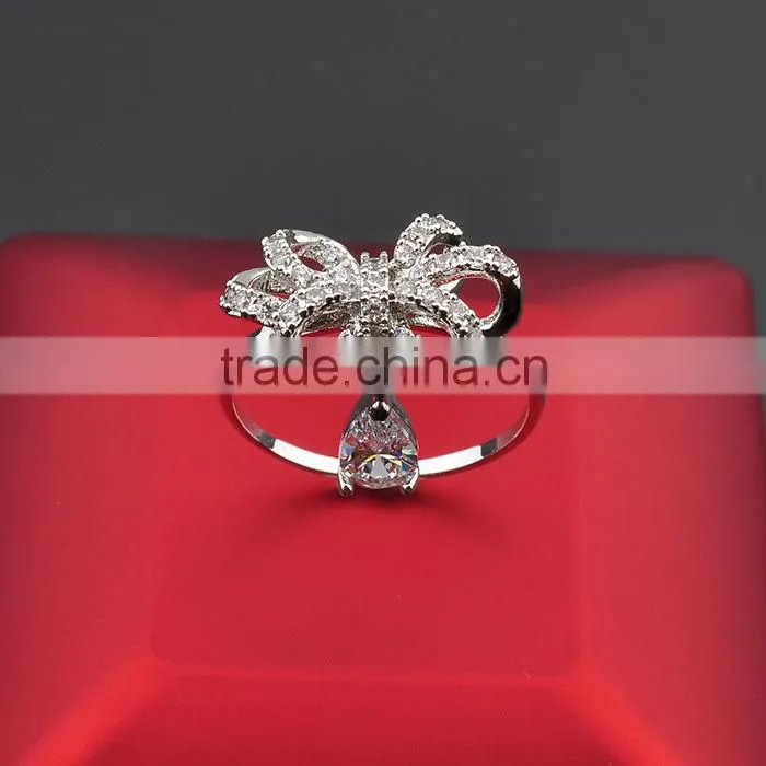 New Arrival Fashion Charm Ring Crystal Bird Ring