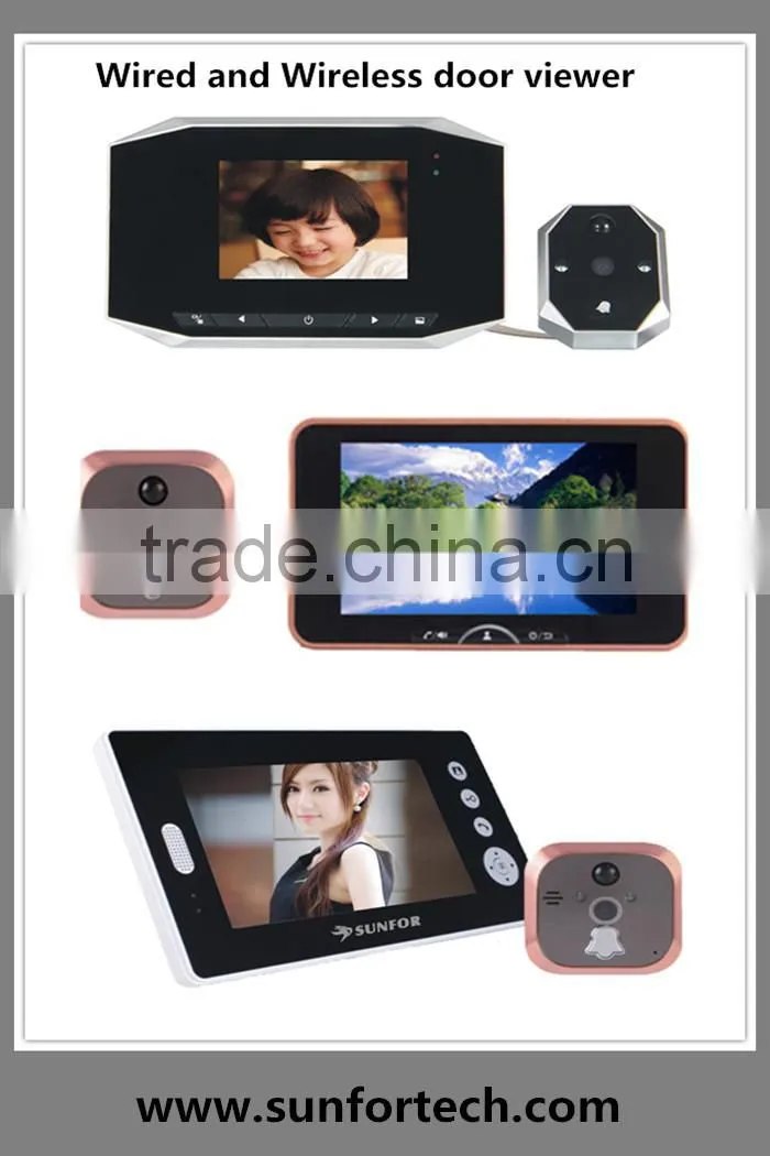 shenzhen access control wired doorbell with camera