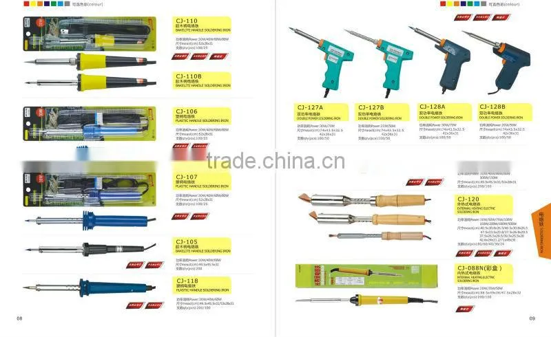 2014 new big power external heating wood handle soldering iron