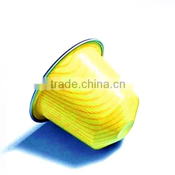 newly designed plastic coffee capsule, customized coffee capsule