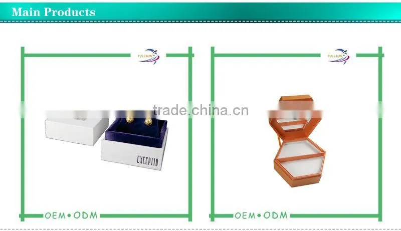 Handmade paper jewelry gift packaging box with custom design