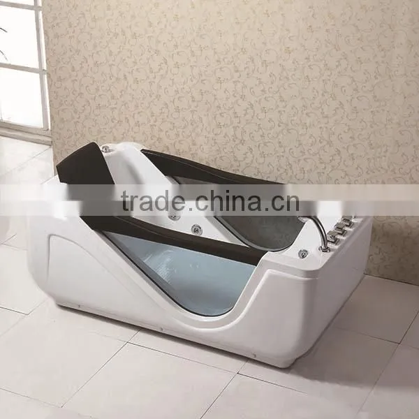 Q322M mulitfunction indoor spa bathtub with clear glass