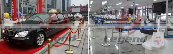 Alibaba express in spanish hotel queue barrier stand