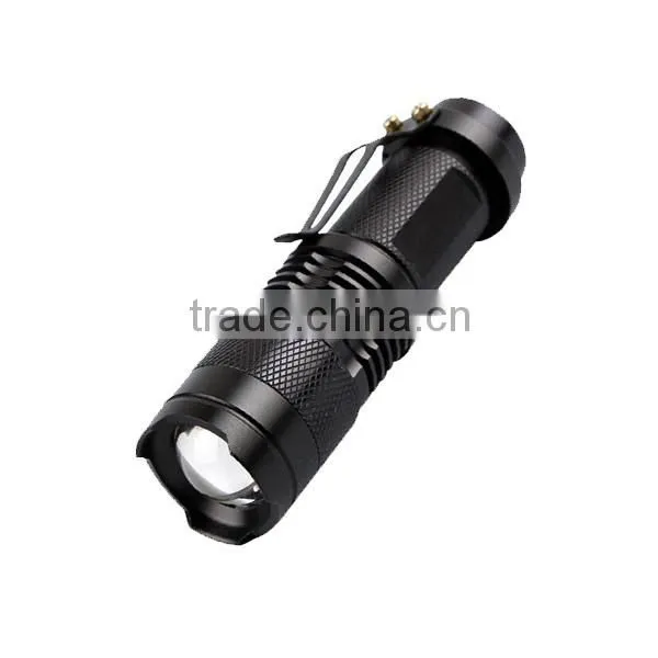 Aluminum UltraFire 7w 300lm Mini Led Flashlight Torch Adjustable Focus Zoom Light Lamp