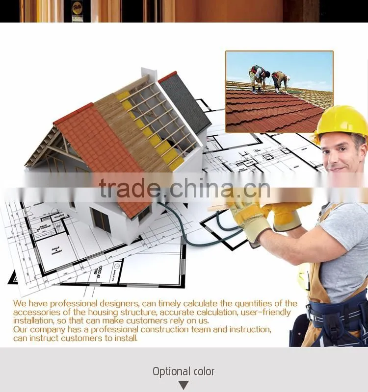Roman flat roof tile lightweight one-stop service roofing material