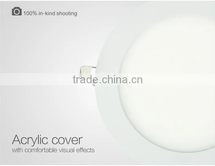 Round/Square Recessed ultra thin 12W led panel light round