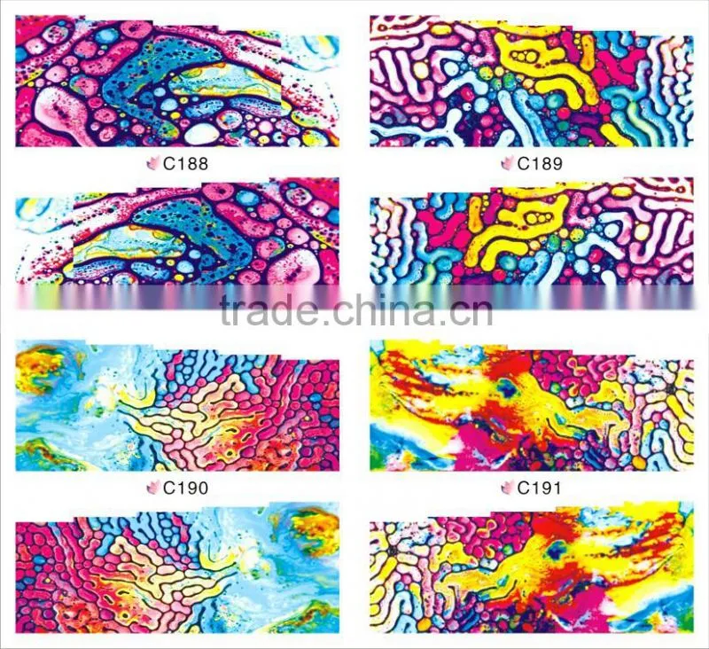 2015 coloured nail art sticker wholesale