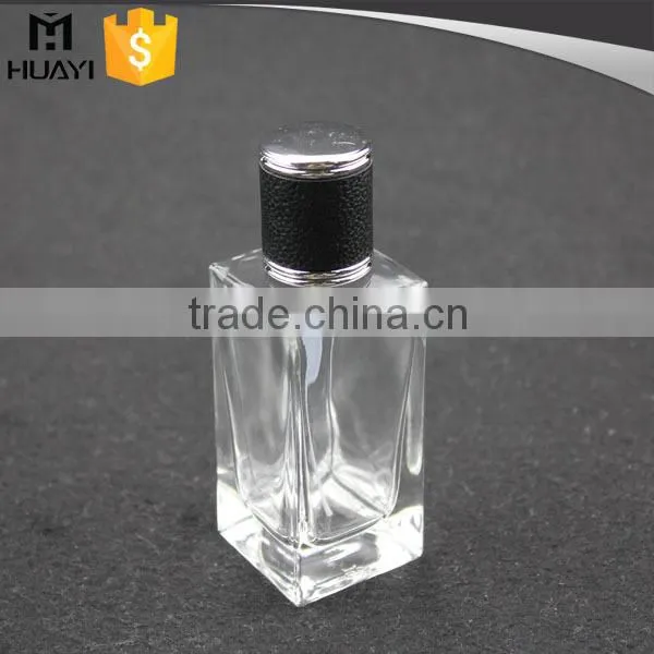 100ml perfume glass bottle with black cap