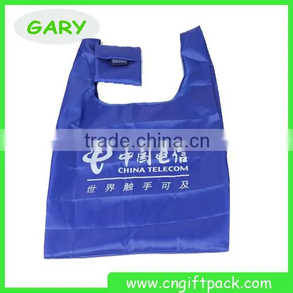 High quality polyester Bag yellow colour folding Polyester bag