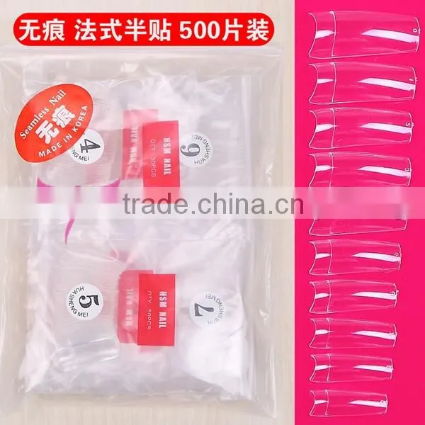 Easam hot new no lace half cover french nail tips