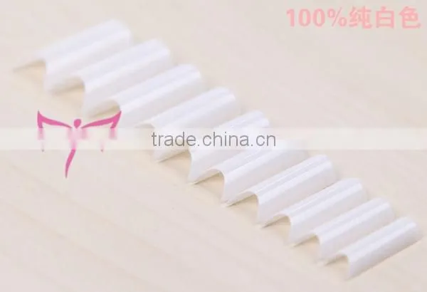 Hot 2015 500 Pcs C Curved French White Acrylic Nail Tips