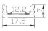 aluminium slot N-002 super slim 7mm height Clear or frosted PC Cover high quality 2 years warranty