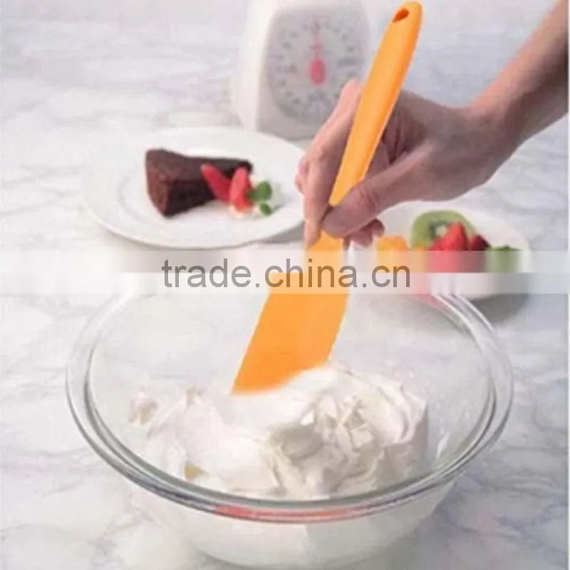 Cake Cream Butter Spatula Mixing Batter Scraper Brush Silicone Baking Tool Green