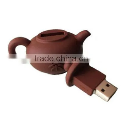 Chinese Style Classical Silicone Teapot Shaped USB Cover