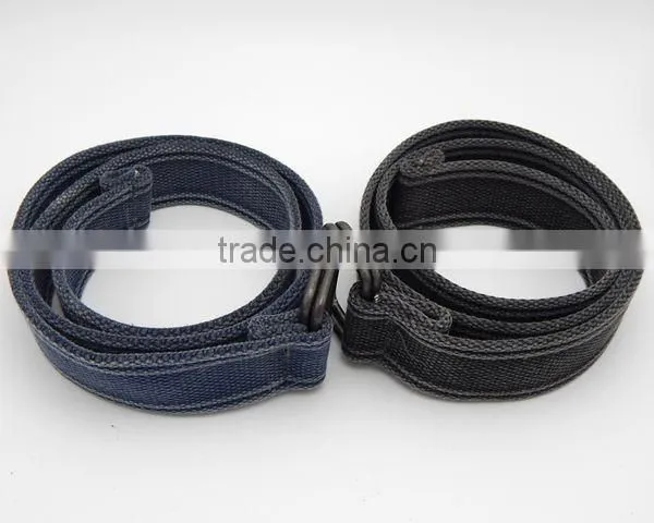 Canvas belt webbing belt knitted men belt cheap price customized fabric belt