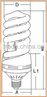 full spiral 40W/105W 6400K CFL energy saving lamp