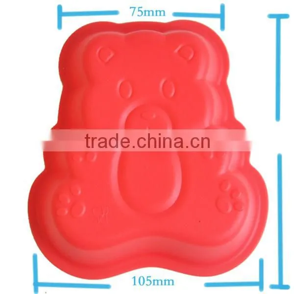 silicone bear cake mold, children cake mold, baking mold, silicone tableware, oven mold