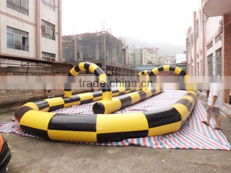 Factory price 0.55mm PVC Tarpaulin Inflatable Zorb Ball Track For Sale