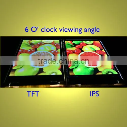 4 inch IPS electronic display with high brightness and high contrast and full viewing angle
