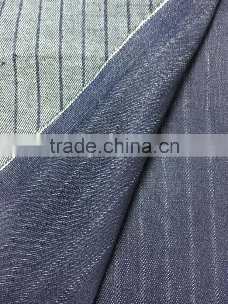 stock Stripes cotton stretch denim fabric P3F4-D15102403