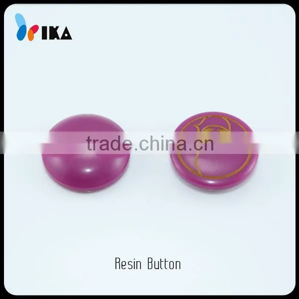 Newest design round custom laser engraved resin buttons /button clothes