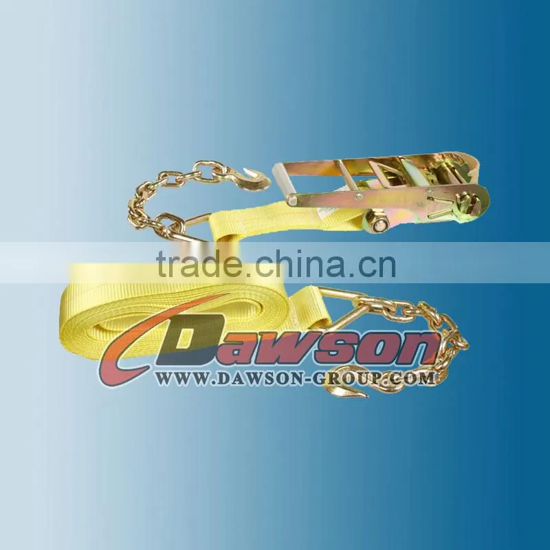 Flat Hook Ratchet tie down straps