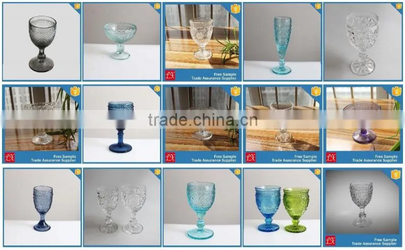 LXHY-G0102 engraved small bulk glass ice cream bowl