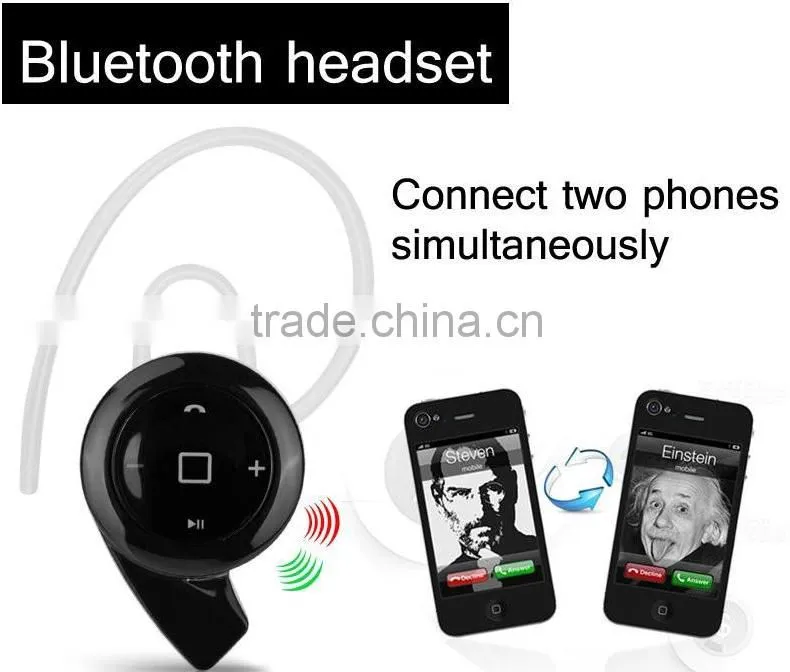 Mini A8 Bluetooth v4.0 Headset Super Small Snail Wireless Earphone Headphone Multi-point Music For iPhone