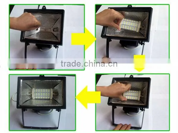 Led Manufactory R7S Led 5050 5W 200degree 85-265V AC 440lm CE RoHS