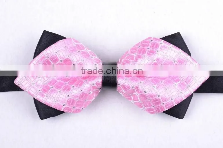Good Quality Point End Silk Leisure Jacquard Bow Ties for Men