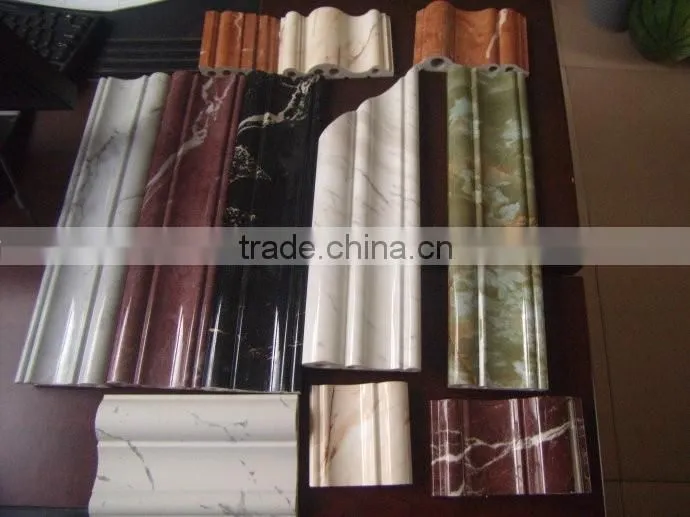 Plastic PVC Imitation Marble Moulding profiles making machines