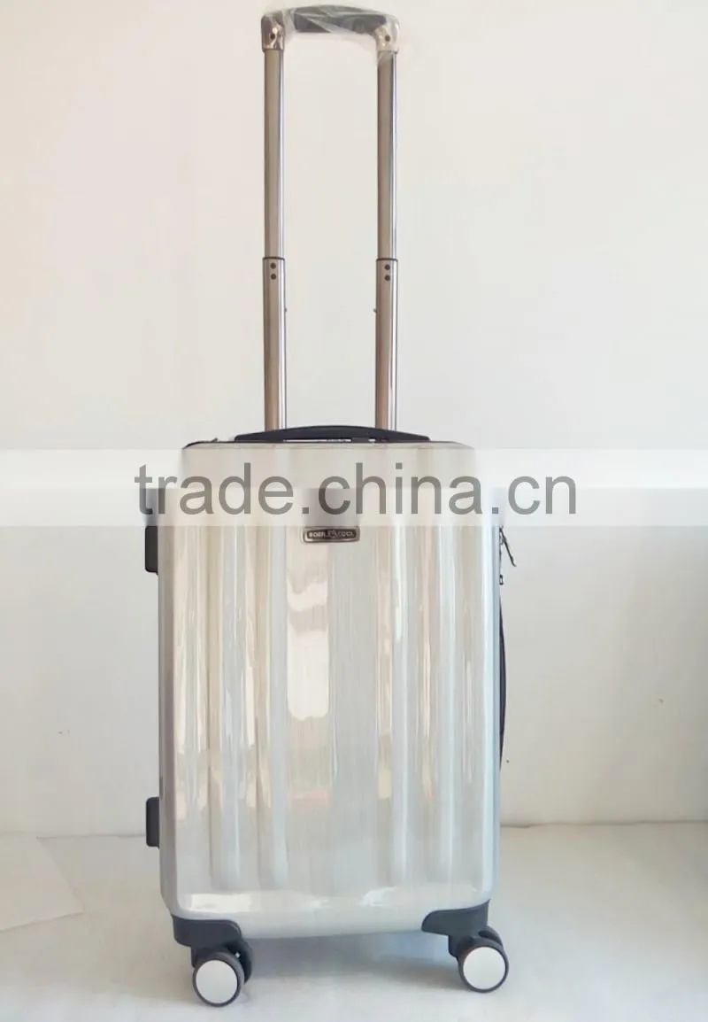 Trendy Business style ABS+PC Bright trolley luggage set