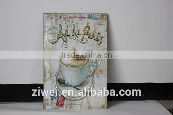 Vintage Wooden Wall Painting Hanging Decor