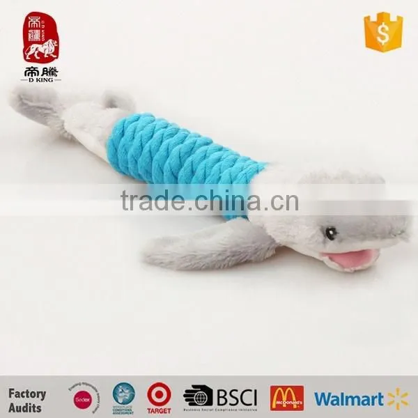 Rope Wrapped dog toy rope duck plush pet toys