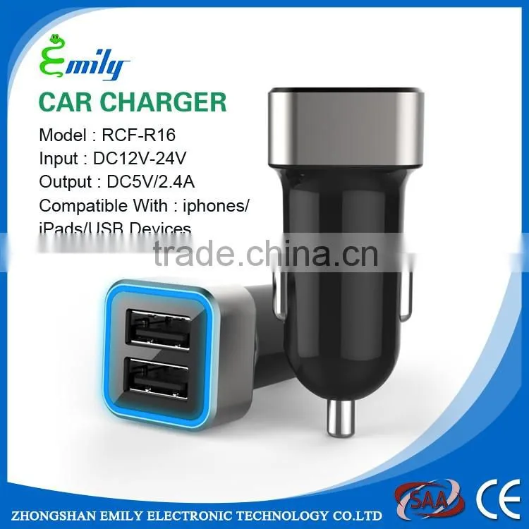 High quality colorful phone car charger