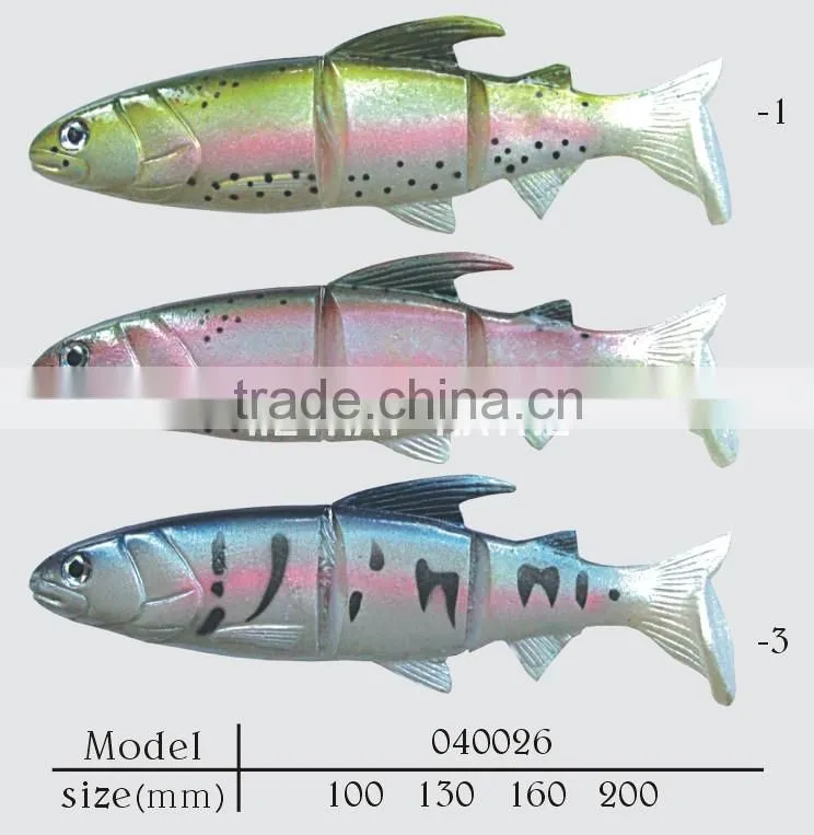 trout looking soft shad lure