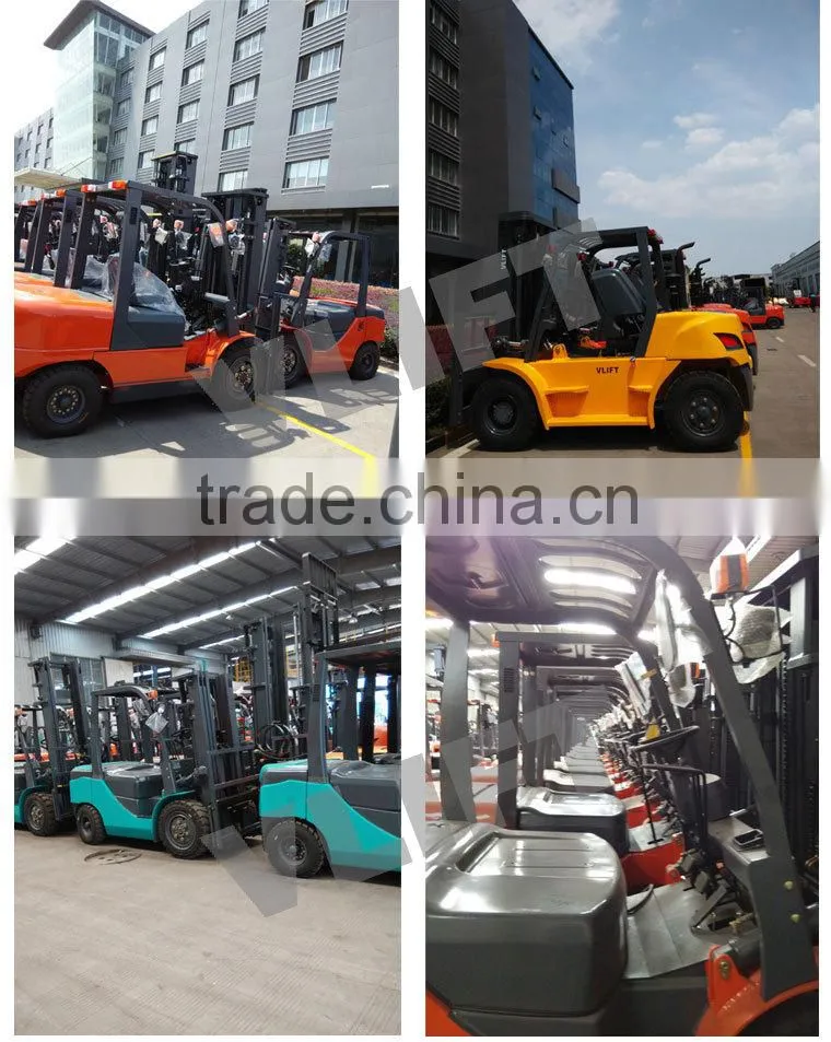 hydraulic diesel forklift truck 3.5ton (red colour)for sale