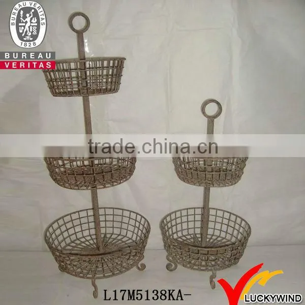 Rustic durable antique basket for garden