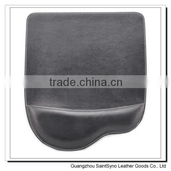 001 Hot selling Leather custom mouse pad with wrist rest