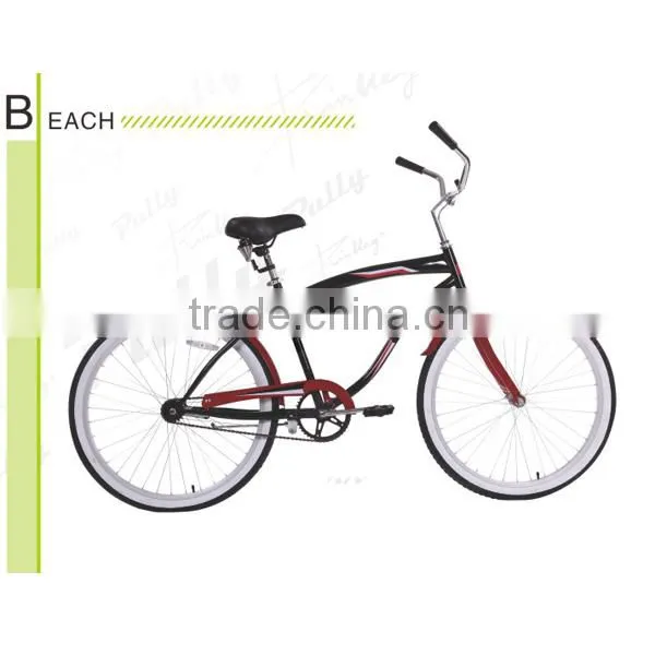 China Custom 26 Inch Chopper Bicycle Beach Cruiser Bike single speed Beach cruiser bike