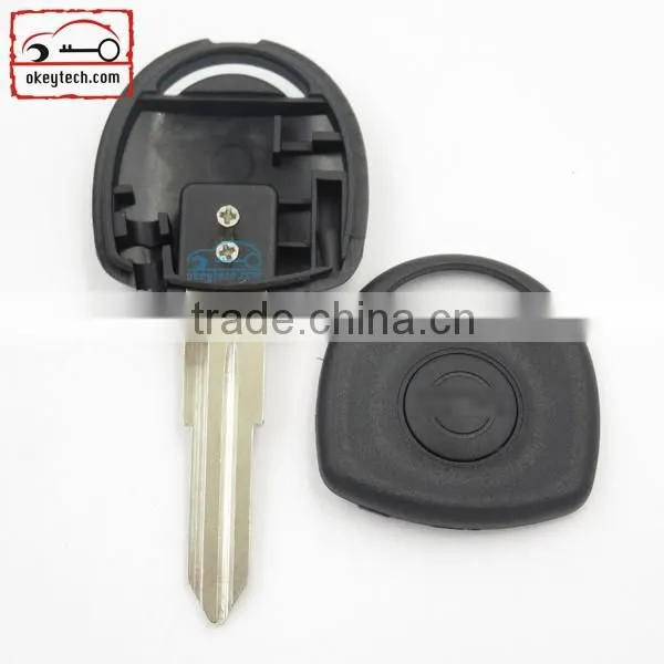 Okeytech Opel transponder chip key shell blank with right blade with logo transponder chip key blank opel car key case