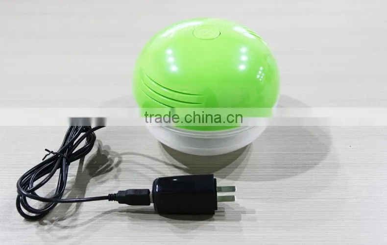 KM-02L colorful LED lights wood surface USB air purifier